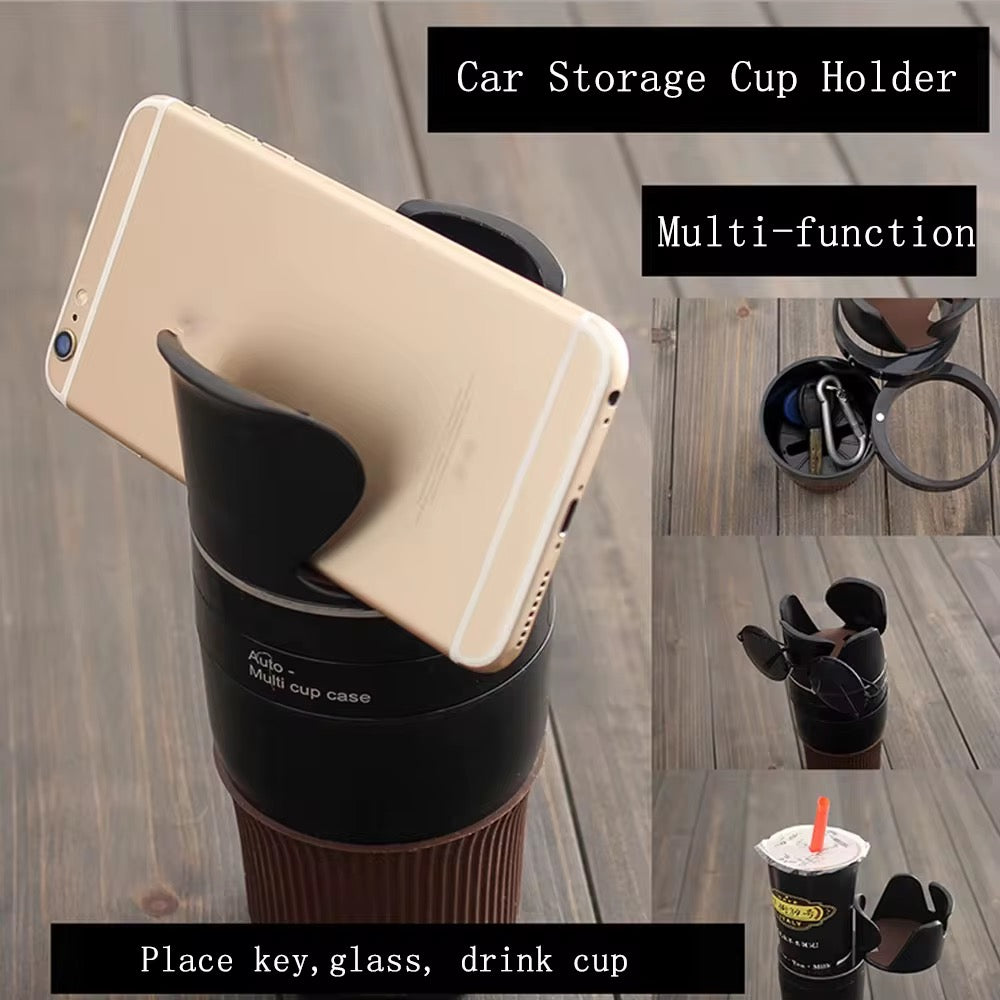 Adjustable auto multi cup holder