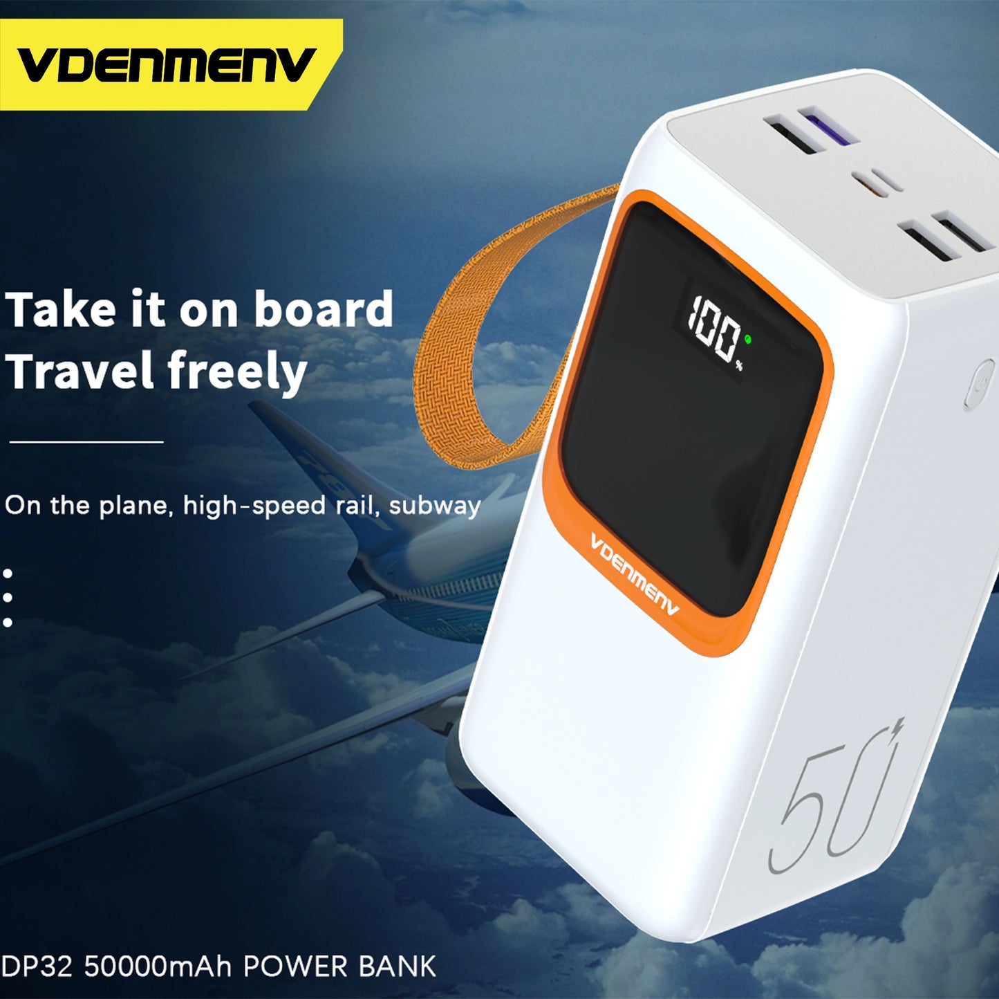 VDEMENV 50,000 mAh Power Bank