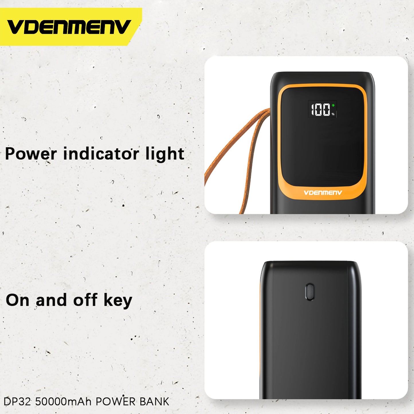 VDEMENV 50,000 mAh Power Bank